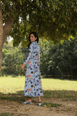 PRINTED SKIRT & SHIRT CO ORD SET
