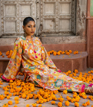 Yellow Cotton co-ord set