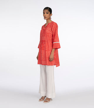 Red Cotton Kurta