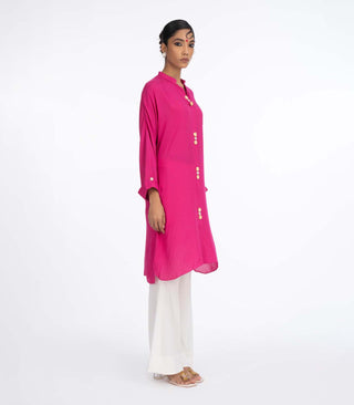 Hot pink lawn kurta