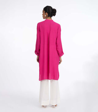 Hot pink lawn kurta