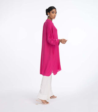 Hot pink lawn kurta